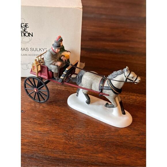 Department 56 Red Christmas Sulky - Picture 4 of 8